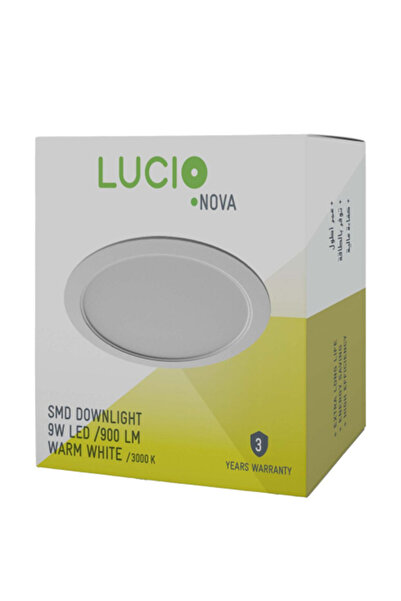 LUCİO 9W 900-Lumens High Efficiency Energy-Saving Downlight