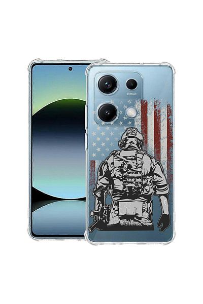 bestcase ® Anit Shock Case For Xiaomi Redmi Note 14S, American Soldier, 1997762 AS 1832