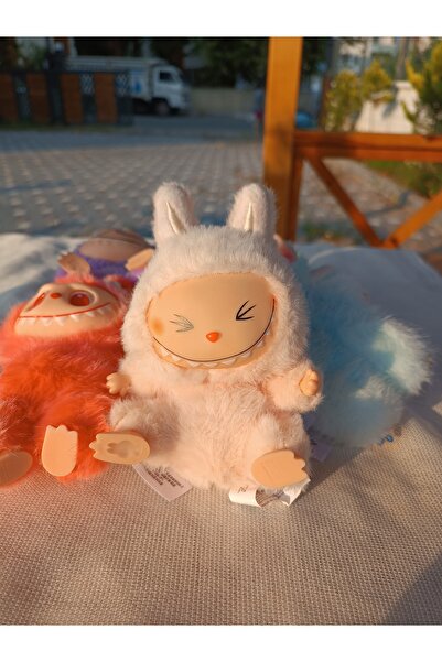 Piamaksesuar Somon Rengi Labubu Peluş Oyuncak/anahtarlık Random
