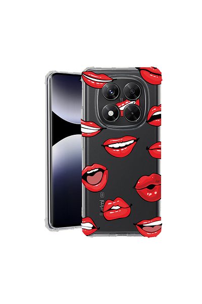 bestcase ® Anit Shock Case For Xiaomi Redmi Note 14 Pro 4G, Lips - Kiss Pattern, 1997764 AS 1431