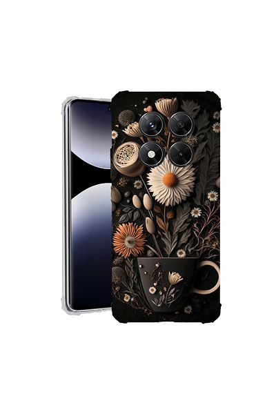 bestcase ® Anit Shock Case For Xiaomi Redmi Note 14 Pro 4G, Happy Flowers, 1997764 AS 1159