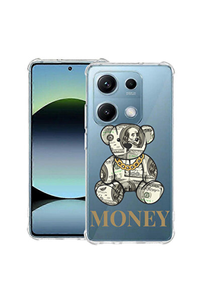 bestcase Husă antișoc pentru OPPO A6 Pro, cu design ursuleț de pluș cu bani, ...