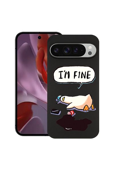 bestcase ® Slim Silicon Case For Google Pixel 10 Pro XL, Duck Life - I'm Fine, 2036426 B 963