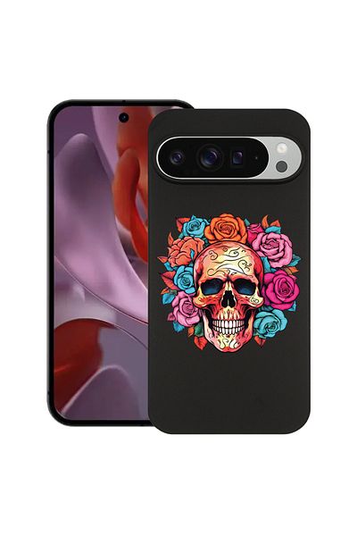 bestcase ® Slim Silicon Case For Google Pixel 10 / Pixel 10 Pro, Dream Colors - Skull, 2030992 B 1582