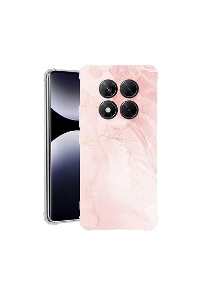 bestcase ® Anit Shock Case For Xiaomi Redmi Note 14 Pro 4G, Pastel Pink Marble, 1997764 AS 1249