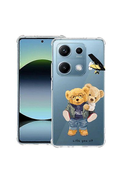 bestcase ® Anit Shock Case For Xiaomi Redmi Note 14S, Teddy Bear Lift me up, 1997762 AS 933