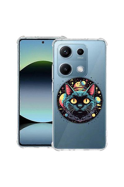 bestcase ® Anit Shock Case For Xiaomi Redmi Note 14S, Mystic Black Cat, 1997762 AS 1506