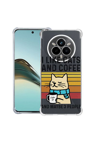 bestcase ® Anit Shock Case For Realme 14 Pro Plus, Cats And Cofee, 1997763 AS 1851