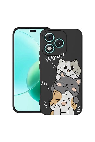 bestcase ® Slim Silicon Case For Honor 400 Lite, Cat Wow, 2022870 B 1855