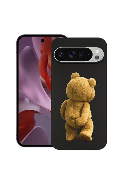 bestcase ® Slim Silicon Case For Google Pixel 10 Pro XL, Teddy Bear Hidden Shot, 2036426 B 1441