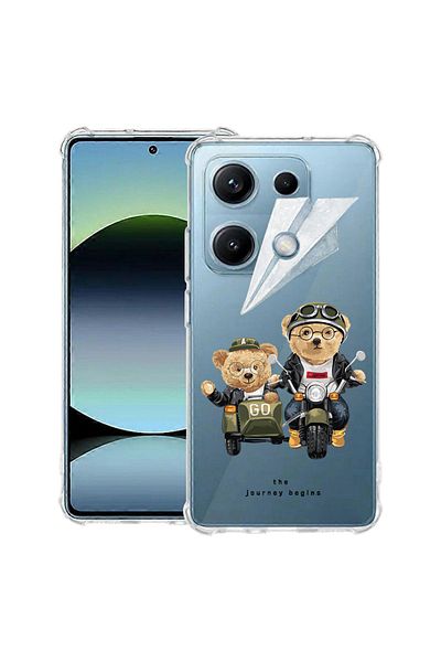 bestcase ® Anit Shock Case For Xiaomi Redmi Note 14S, Teddy On The Road, 1997762 AS 932
