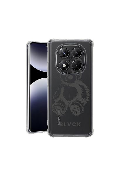 bestcase ® Anit Shock Case For Xiaomi Redmi Note 14 Pro 4G, Teddy Bear blvck, 1997764 AS 1459