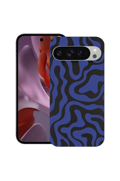 bestcase ® Slim Silicon Case For Google Pixel 10 / Pixel 10 Pro, Blue Abstract Line, 2030992 B 1477