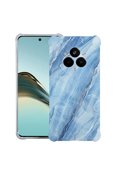 bestcase ® Carcasă Anit Shock pentru Realme 14 Pro Plus, Albastru Marmorizat,...