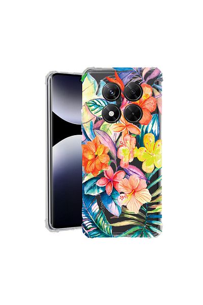 bestcase ® Anit Shock Case For Xiaomi Redmi Note 14 Pro 4G, Topical Flowers, 1997764 AS 498