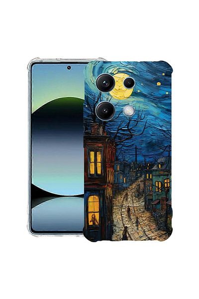 bestcase ® Anit Shock Case For Xiaomi Redmi Note 14S, Van Gogh City Life, 1997762 AS 1282