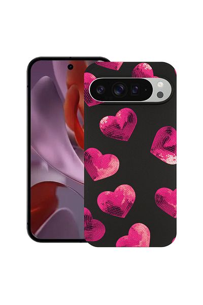 bestcase ® Slim Silicon Case For Google Pixel 10 / Pixel 10 Pro, Heart Pattern, 2030992 B 987