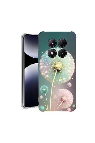 bestcase ® Anit Shock Case For Xiaomi Redmi Note 14 Pro 4G, Green Dandelion, 1997764 AS 1143
