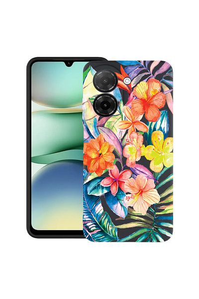 bestcase ® Slim Silicon Case For Xiaomi Redmi A5, Topical Flowers, 2030991 B 498