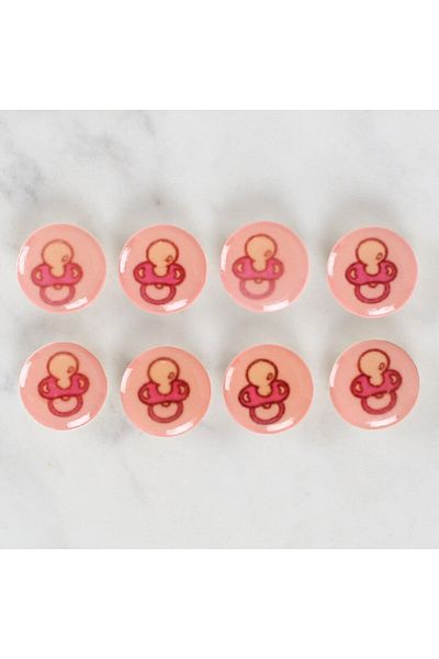 MBB ETİCARET Loren Crafts 8 Pack Pacifier Buttons - 1006