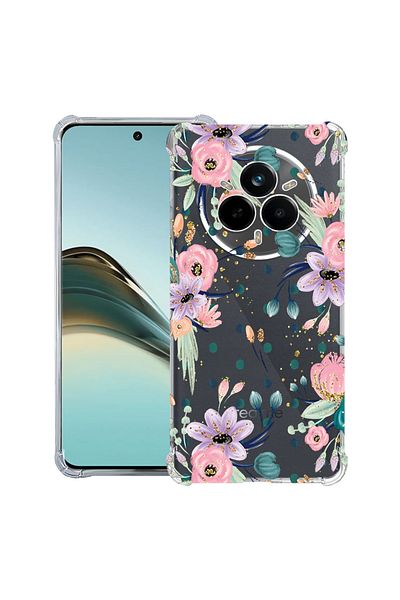 bestcase ® Anit Shock Case For Realme 14 Pro Plus, Flowers Collection, 1997763 AS 495