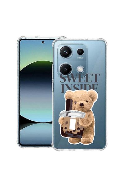 bestcase ® Anit Shock Case For Xiaomi Redmi Note 14S, Teddy Bear Sweet Inside, 1997762 AS 1461