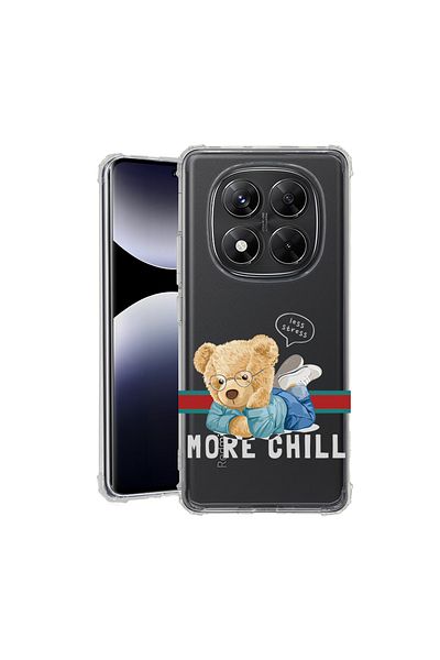 bestcase ® Anit Shock Case For Xiaomi Redmi Note 14 Pro 4G, More Chill Teddy Bear, 1997764 AS 1822