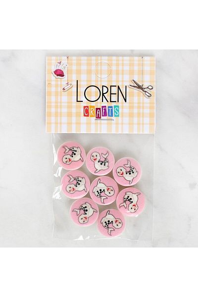 MBB ETİCARET Loren Crafts 8-Piece Seal Button - 1037