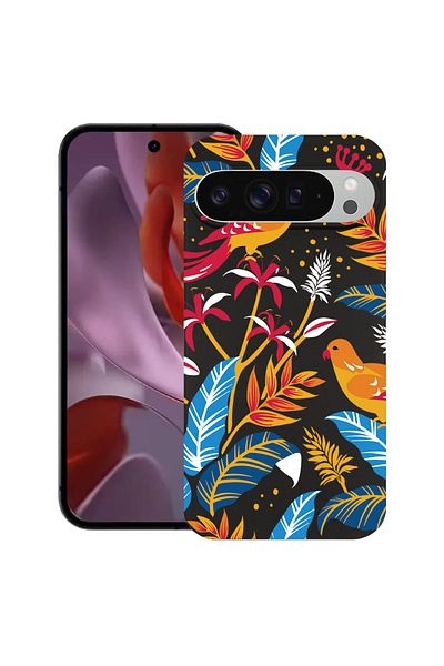 bestcase ® Slim Silicon Case For Google Pixel 10 Pro XL, Colored Birds, 2036426 B 769