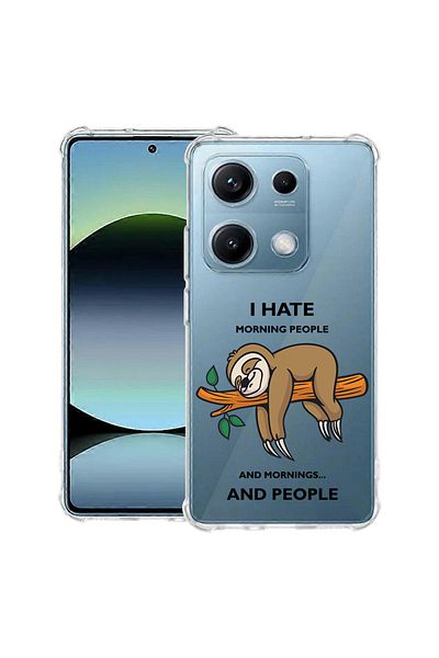 bestcase ® Anit Shock Case For Xiaomi Redmi Note 14S, I Hate Morning, 1997762 AS 1613