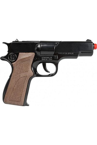 Gonher Toy Police Pistol Astra, 8 staples, die-cast me