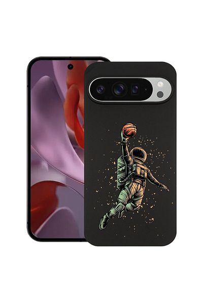 bestcase ® Slim Silicon Case For Google Pixel 10 / Pixel 10 Pro, Astronaut Basketball, 2030992 B 1003