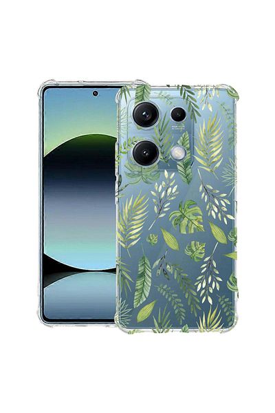 bestcase ® Anit Shock Case For Xiaomi Redmi Note 14S, Green leafs, 1997762 AS 77