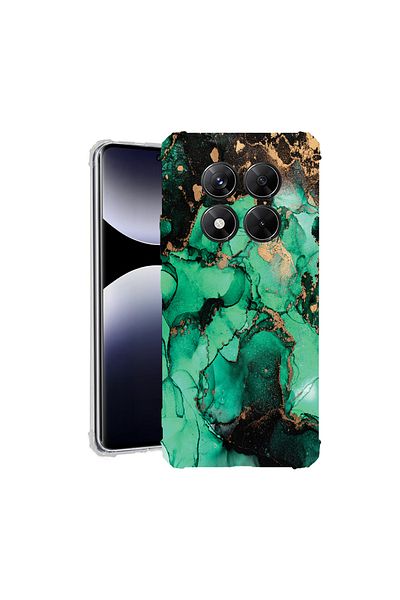 bestcase ® Anit Shock Case For Xiaomi Redmi Note 14 Pro 4G, Dark Marble, 1997764 AS 890