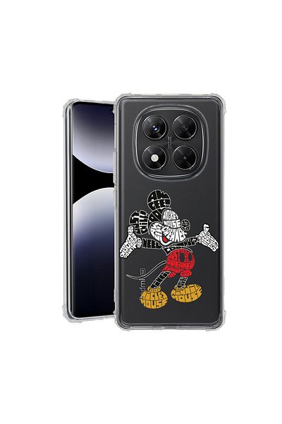 bestcase ® Anit Shock Case For Xiaomi Redmi Note 14 Pro 4G, Calligraphy Mickey Mouse, 1997764 AS 1525