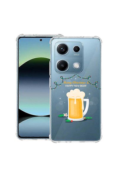 bestcase ® Anit Shock Case For Xiaomi Redmi Note 14S, Happy New Beer!, 1997762 AS 1606
