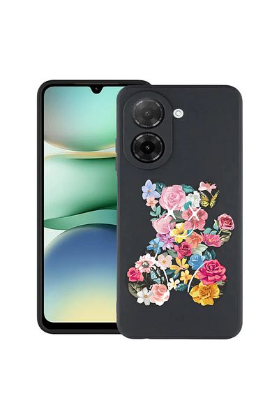 bestcase ® Slim Silicon Case For Xiaomi Redmi A5, Teddy Bear Color Flower, 2030991 B 1550