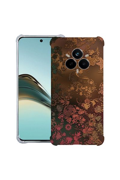 bestcase ® Anit Shock Case For Realme 14 Pro Plus, Golden Feathers, 1997763 AS 1152