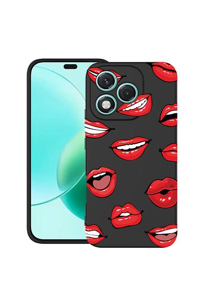 bestcase ® Slim Silicon Case For Honor 400 Lite, Lips - Kiss Pattern, 2022870 B 1431