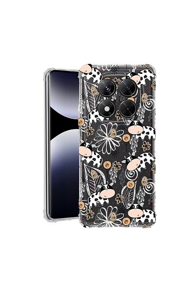 bestcase ® Anit Shock Case For Xiaomi Redmi Note 14 Pro 4G, Cow Pattern, 1997764 AS 1434