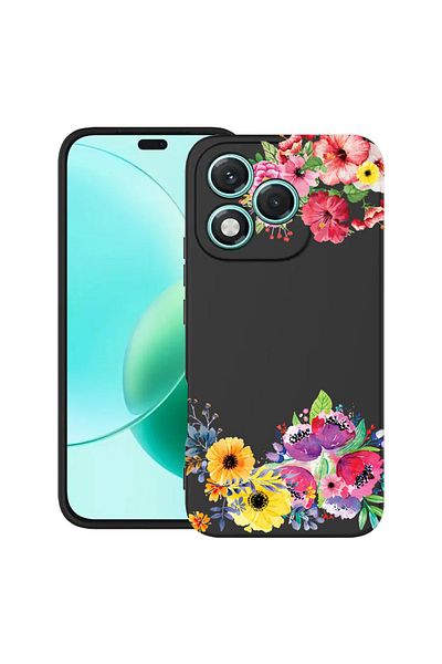 bestcase ® Slim Silicon Case For Honor 400 Lite, Flowers, 2022870 B 56