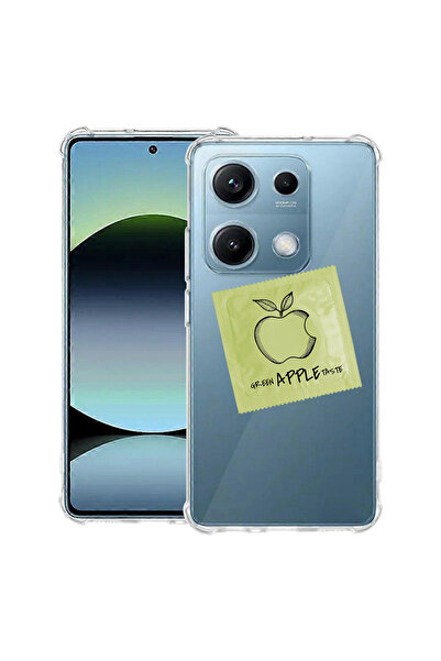 bestcase ® Husă Anit Shock pentru Xiaomi Redmi Note 14S, verde cu gust Apple,...