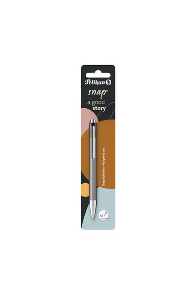 Herlitz Snap K10 Pen, Color Platinum, Material Plastic, Blister Pack