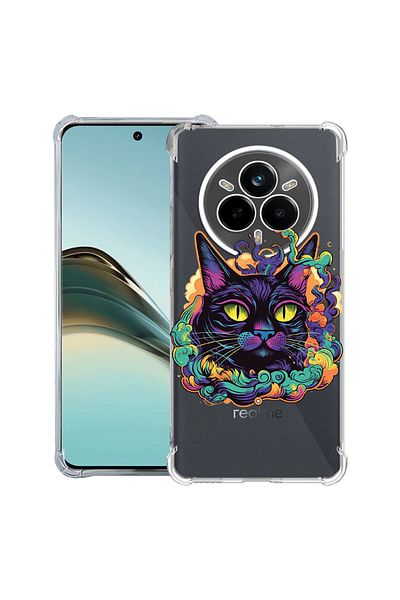 bestcase ® Anit Shock Case For Realme 14 Pro Plus, Dream Colors - Black Cat, 1997763 AS 1571