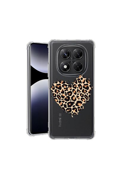 bestcase ® Anit Shock Case For Xiaomi Redmi Note 14 Pro 4G, Leopard Heart, 1997764 AS 761