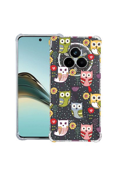 bestcase ® Anit Shock Case For Realme 14 Pro Plus, Owl Pattern, 1997763 AS 1437
