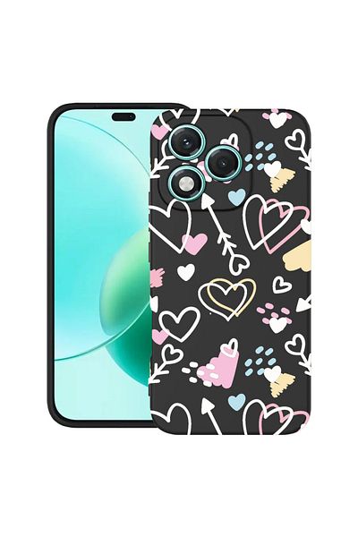 bestcase ® Slim Silicon Case For Honor 400 Lite, Love Symbols, 2022870 B 764