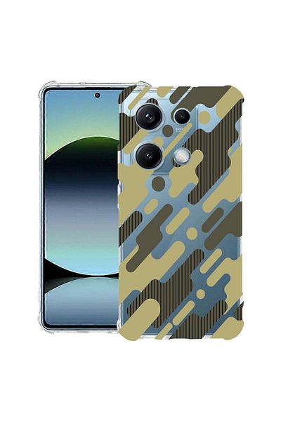 bestcase ® Anit Shock Case For Xiaomi Redmi Note 14S, Green Camouflage, 1997762 AS 811