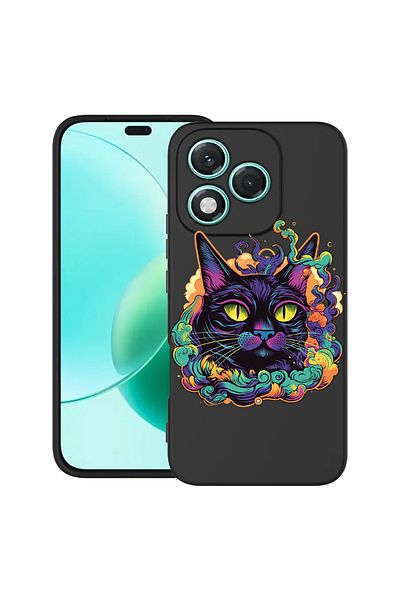 bestcase ® Slim Silicon Case For Honor 400 Lite, Dream Colors - Black Cat, 2022870 B 1571