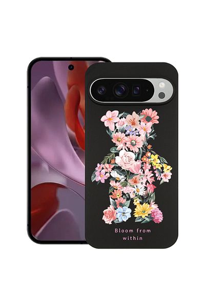 bestcase ® Slim Silicon Case For Google Pixel 10 Pro XL, Teddy Bear Bloom From Within, 2036426 B 1568